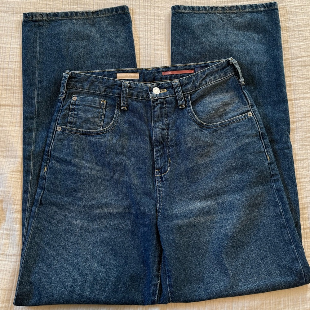 Pilcro Women's Wide Leg Jeans Blue 26 NWOT
